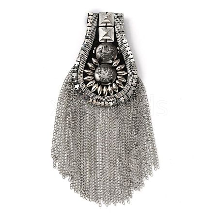 Detachable Iron Tassel Epaulettes FIND-WH0037-43P-1