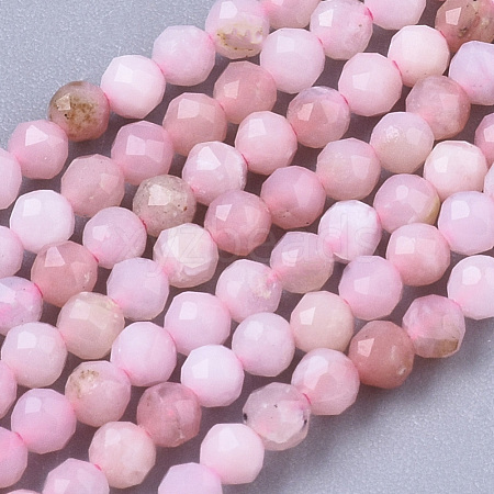 Natural Pink Opal Beads Strands G-R462-018A-A-1