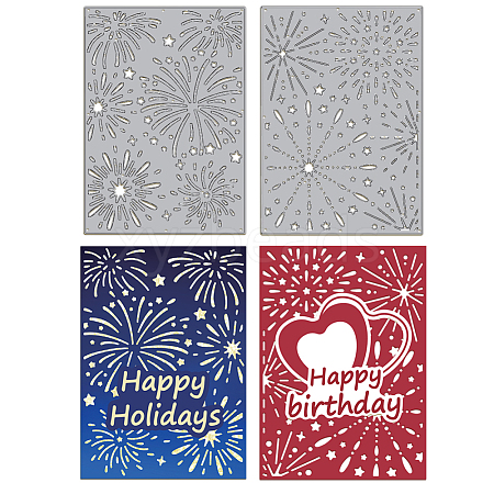 Firework Carbon Steel Cutting Dies Stencils DIY-WH0309-1479-1