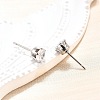Cubic Zirconia Ear Studs STAS-E051-3D-1