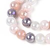 Electroplate Glass Beads Strands EGLA-N019-10mm-01-3