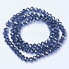 Electroplate Glass Beads Strands EGLA-A034-T4mm-A14-2