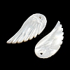 Natural White Shell Pendants BSHE-G034-32-2