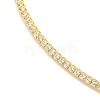 Rack Plating Brass Pave Clear Cubic Zirconia Round Ball Choker Necklaces NJEW-A031-02-02G-3