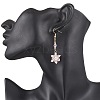 Glass Seed Beads Dnagle Earrings EJEW-MZ00501-02-3