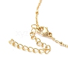 Vacuum Plating 304 Stainless Steel Stud Earring and Pendant Necklace Set SJEW-C002-01C-G-4