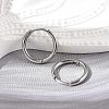 Tarnish Resistant 304 Stainless Steel Huggie Hoop Earrings EJEW-G272-02-12mm-P-2