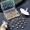 Beebeecraft 100Pcs Brass Grooved Beads KK-BBC0003-83-7