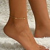 Fashionable Vintage Beach Style Brass Ball Adjustable Ladies Chain Anklets AG1972-4-3