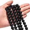 Synthetic Black Stone Beads Strands GSR12mmC044-2