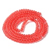 Baking Paint Imitation Jade Glass Round Bead Strands X-DGLA-Q021-4mm-32-3