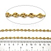 Ion Plating(IP) 304 Stainless Steel Coffee Bean Chains CHS-C013-03G-2