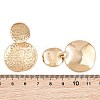 Textured Alloy Stud Dangle Earrings for Women AL-CBA6127-04G-3