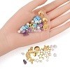 DIY Mixed Stone Chip & Glass Beads Jewelry Set Making Kit DIY-FS0002-34-4