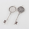 Tibetan Style Alloy Pendant Cabochon Settings LS-TIBEP-N003-72AS-2