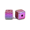 Opaque UV Plating Acrylic Beads PACR-P005-03B-2