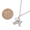 304 Stainless Steel Pendant Necklaces for Women Men NJEW-JN05414-02-3