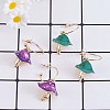 Enamel Mushroom Dangle Stud Earrings JE987A-2