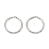 304 Stainless Steel Split Key Ring Clasps STAS-A054-01A-1