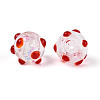 Handmade Foil Lampwork Beads Strands FOIL-T008-02F-3