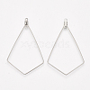 Tarnish Resistant 304 Stainless Steel Wire Pendants LS-STAS-S103-09-2