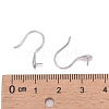 Rhodium Plated Sterling Silver Earring Hooks X-STER-E041-14P-4