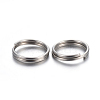 Tarnish Resistant 304 Stainless Steel Split Rings STAS-P223-22P-04-2