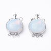 Opalite Box Clasps G-E427-15P-2