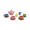 7Pcs Porcelain Tea Set Miniature Ornaments PW-WG66AC7-01-4