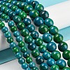 Synthetic Chrysocolla Beads Strands G-L529-B01-12mm-7