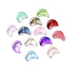 Transparent Spray Painted Glass Beads X-GLAA-I050-04-1