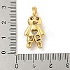 Rack Plating Brass Clear Cubic Zirconia Pendants KK-P277-38G-01-3