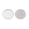 Non-Tarnish 316 Surgical Stainless Steel Cabochon Tray Settings X-STAS-I187-01D-P-2
