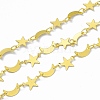 Handmade Brass Star & Moon Link Chains CHC-F015-16G-2