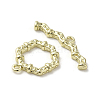 Brass Toggle Clasps KK-C048-01G-3