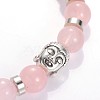 Buddha Head Gemstone Beaded Stretch Bracelets BJEW-JB01864-04-2