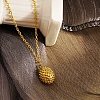 Stylish Stainless Steel Durian Pendant Necklace for Women's Daily Wear VN3320-1-1