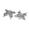 Tibetan Style Alloy Butterfly Pendants TIBEP-3945-AS-RS-2