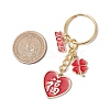 Alloy Enamel Pendant Keychains KEYC-JKC01177-01-3