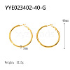 Stylish Stainless Steel Big Hoop Earrings NA7733-2-1