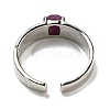 Natural Ruby Adjustable Rings RJEW-K269-12P-10-3