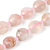 Natural Cherry Blossom Agate Beads Strands G-B094-A02-01-2