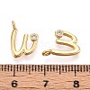 Brass Micro Pave Cubic Zirconia Charms KK-N263-97G-W-3