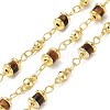 Natural Tiger Eye Column Link Chains CHC-K014-07G-02-1