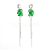 304 Stainless Steel Dangle Stud Earring EJEW-JE04140-01-2