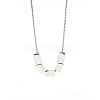 925 Sterling Silver Twist Triangle Pendant Women's Necklaces RF0032-5