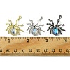 6Pcs 3 Colors Halloween Rack Plating Alloy Pendants PALLOY-FS0001-03-5