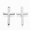 Tarnish Resistant 201 Stainless Steel Tiny Cross Charms STAS-L197-36P-2