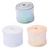 3 Rolls 3 Colors Flat Rainbow Color Organza Ribbon OCOR-TA0001-47-1
