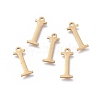 Ion Plating(IP) 304 Stainless Steel Charms STAS-K215-03G-1